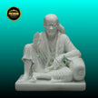 Sai Baba Idol Marble for Home – Handcrafted White Marble Murti by Salvik India