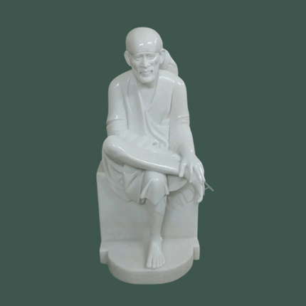 Sai Baba marble murti for home temple decor