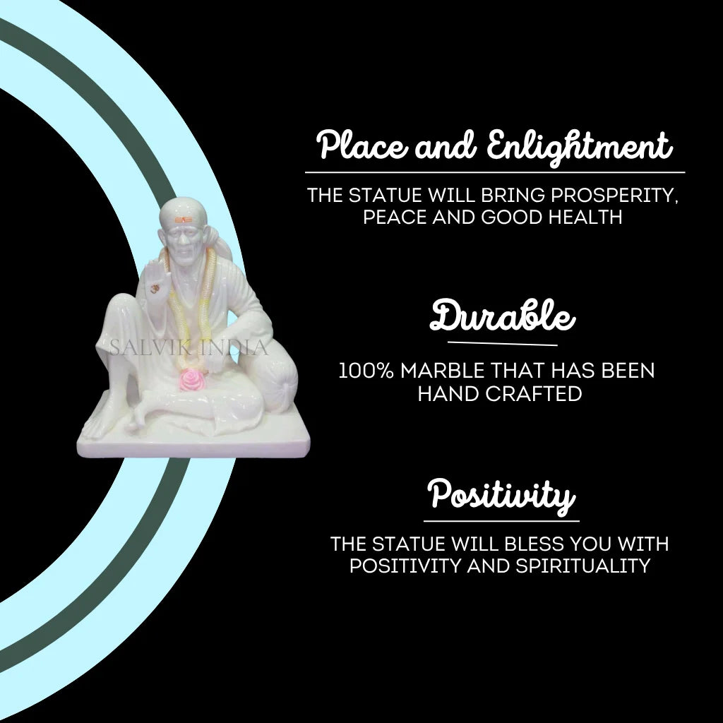 Sai Baba Marble Statue Price in India – Buy Online from Salvik India