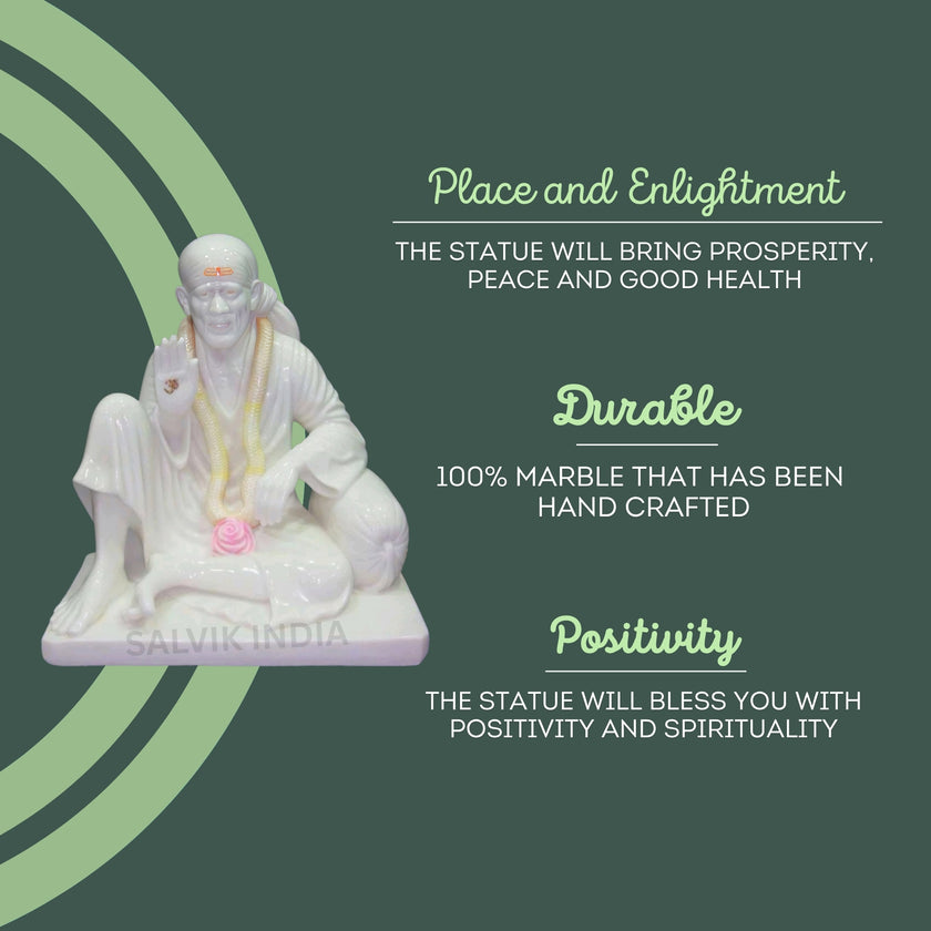 Sai Baba Marble Statue Price in India – Buy Online from Salvik India
