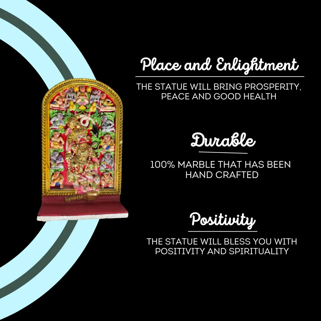 Benefits of Salangpur Balaji marble murti – handcrafted Makrana marble idol symbolizing peace, prosperity, and divine blessings