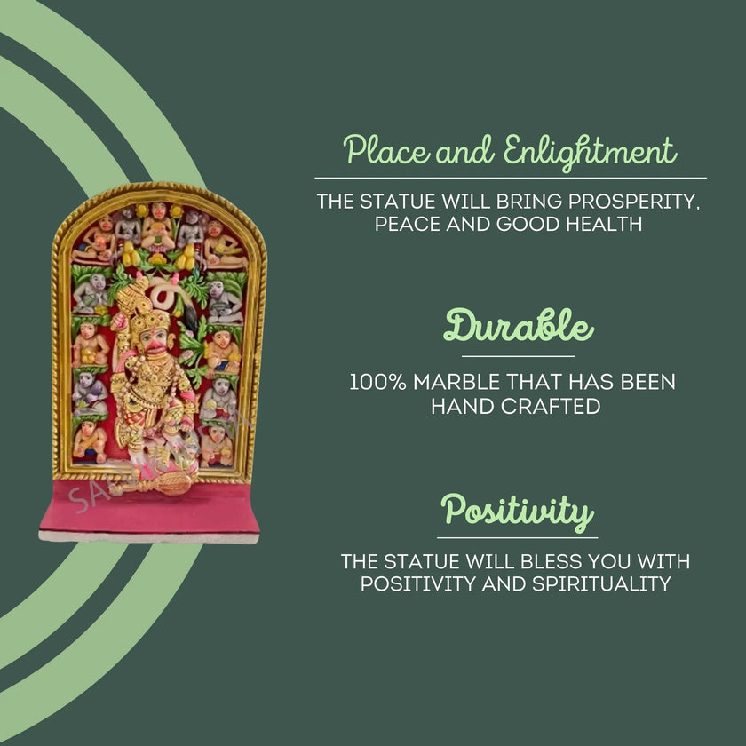 Benefits of Salangpur Balaji marble murti – handcrafted Makrana marble idol symbolizing peace, prosperity, and divine blessings
