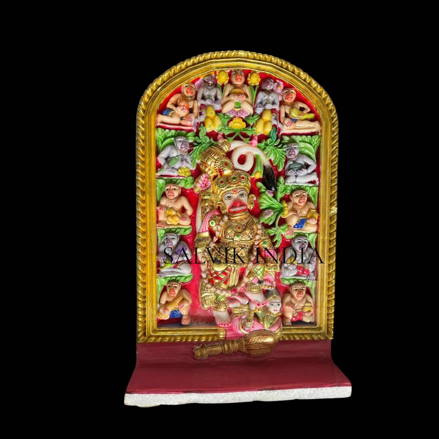 Salangpur Balaji marble murti handcrafted in pure Makrana marble by Salvik India – detailed Balaji marble idol for home temple and worship