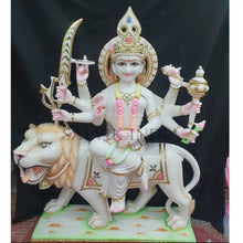 Sherawali Mata Marble Statue – Handcrafted Durga Murti