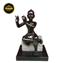 Shri Krishna Marble Statue side view – Detailed hand-carved craftsmanship