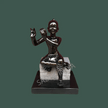 Shri Krishna Marble Statue side view – Detailed hand-carved craftsmanship