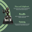 hri Krishna Marble Statue back view – Elegant and divine home décor