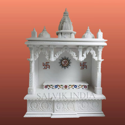 small marble mandir for flats compact pooja temple for home