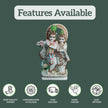Small Radha Krishna marble murti ideal for home mandir and pooja room décor
