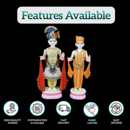 Swaminarayan Statue 2 Feet - Salvik | Marble Murti Manufacturers in India