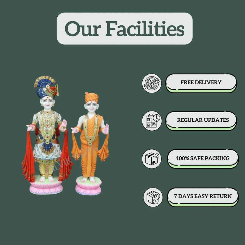 Swaminarayan Statue 2 Feet - Salvik | Marble Murti Manufacturers in India
