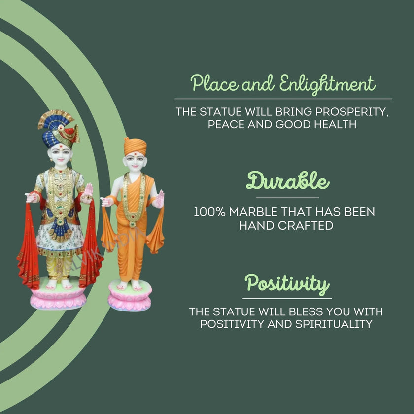 Swaminarayan Statue 2 Feet - Salvik | Marble Murti Manufacturers in India