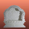 White Marble Mandir Design with Elegant Carving