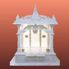 Premium Makrana Marble Mandir with Ornamental Carving