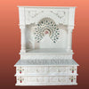 Heritage Style Marble Pooja Mandir with Pillars