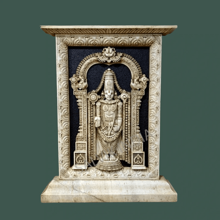 Tirupati Balaji Marble Statue - Salvik | Marble Murti Manufacturers in India