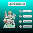 traditional 3 feet durga marble murti