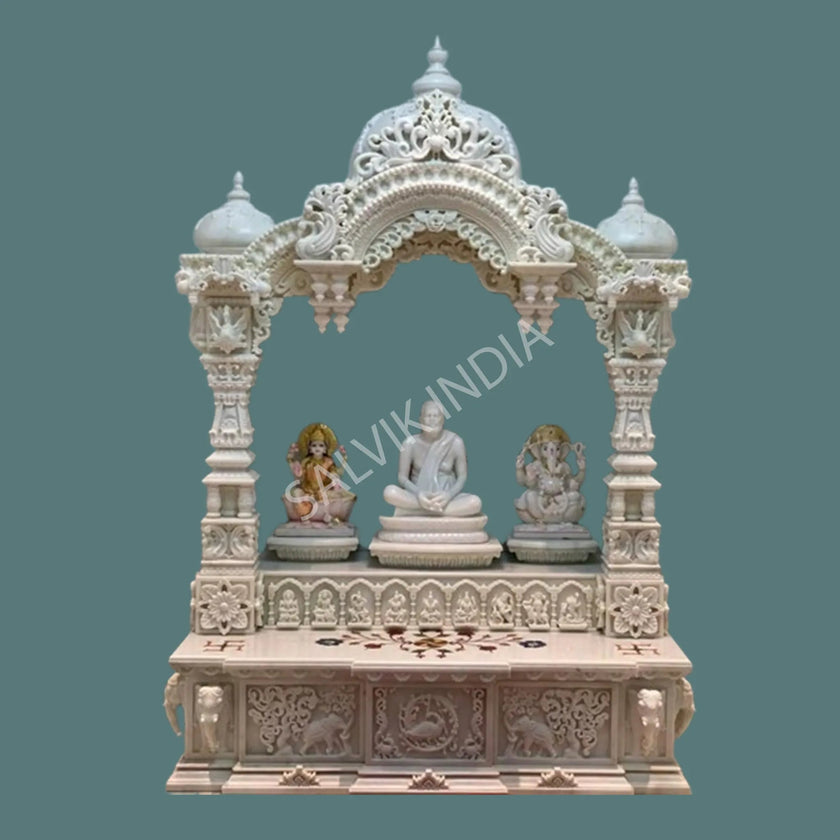 Traditional Marble Temple Design - Salvik | Marble Murti Manufacturers in India