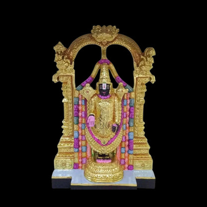 Venkateswara Marble Murti handcrafted in Makrana marble