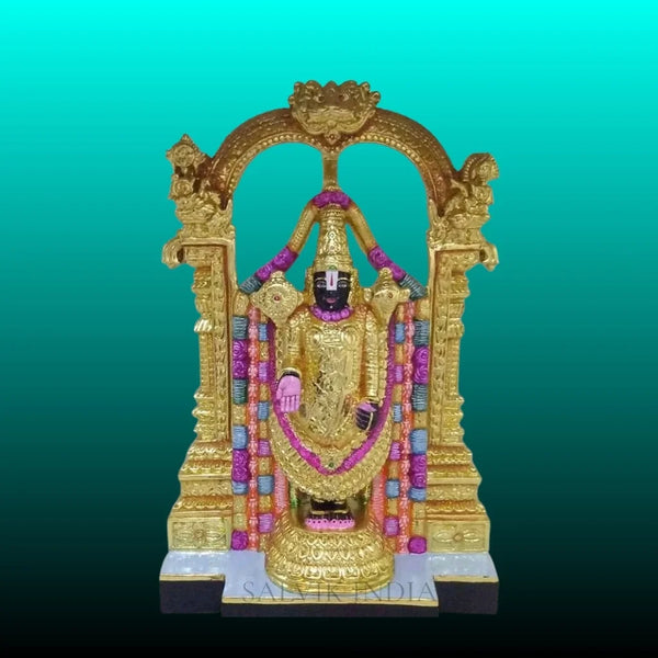 Venkateswara Marble Murti handcrafted in Makrana marble