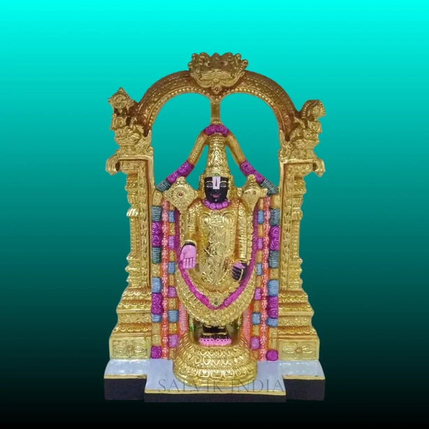 Venkateswara Marble Murti handcrafted in Makrana marble