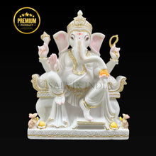 Vinayagar Statue in Marble – Handcrafted White Marble Ganesh Idol made by Jaipur artisans at Salvik India