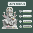 White Marble Ganesh Bhagwan Murti – Free Delivery, Regular Updates, 100% Safe Packing, Easy Returns