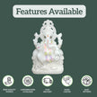 Features of White Marble Ganesh Idol – handcrafted, customization available, fast delivery, easy returns
