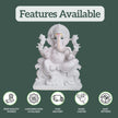 White Marble Ganesh Murti – Handcrafted Ganpati Idol for Puja & Home - Salvik | Marble Murti Manufacturers in India