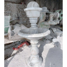 White Marble Modern Bowl Fountain 3 Ft for garden and outdoor decor
