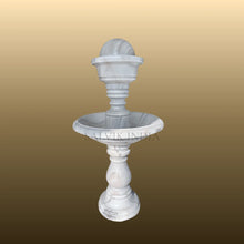 White Marble Modern Bowl Fountain 3 Ft for garden and outdoor decor