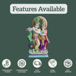 White Marble Radha Krishna Moorti for Pooja Room