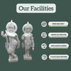 Radha Krishna Marble Murti  – Premium marble finish with artistic detailing