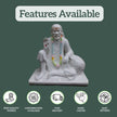 White Marble Sai Baba Idol 2 Feet for Home Temple Decoration