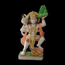 Premium White Marble Sanjeevani Hanuman Idol for home temple and mandir
