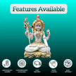 white marble shiv murti front view for home mandir