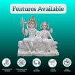 Premium white marble Shiv Parivar idol statue for home temple