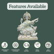 White Saraswati Idol - Salvik | Marble Murti Manufacturers in India